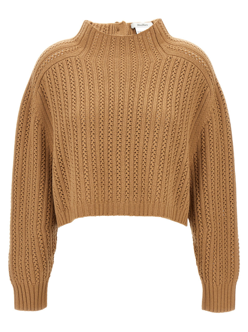 Max Mara Beige Wool Cardigan