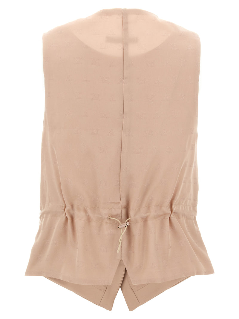 Max Mara Multicolor Acetate Sleeveless Jacket