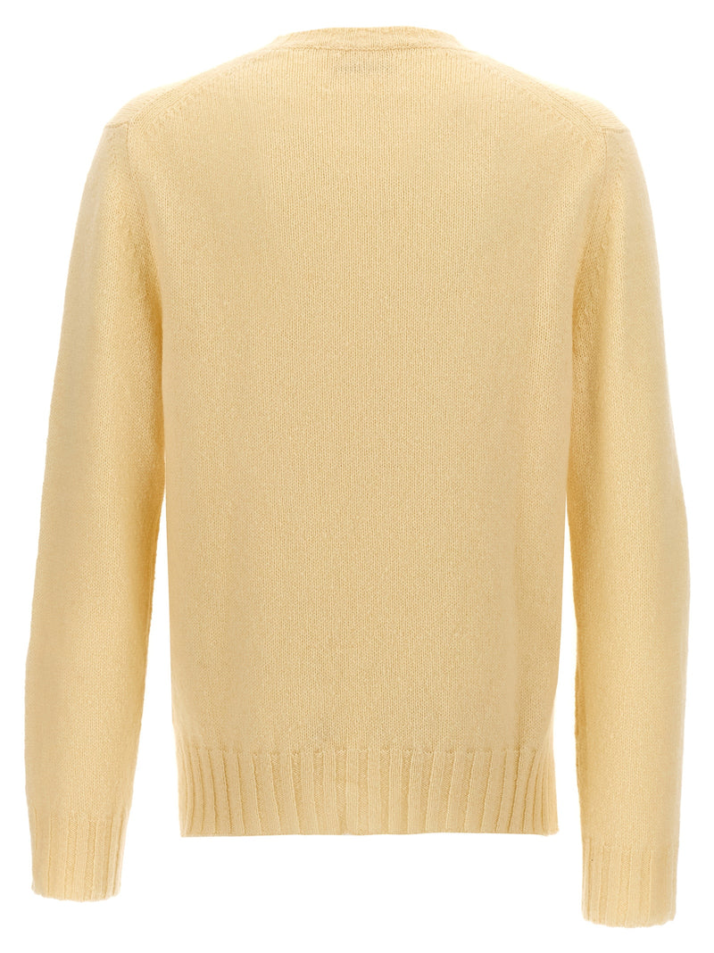 Jil Sander Beige Wool Cardigan