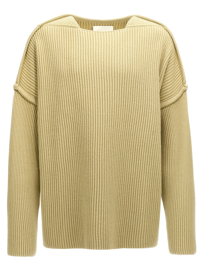 Jil Sander Bicolor Wool Cardigan