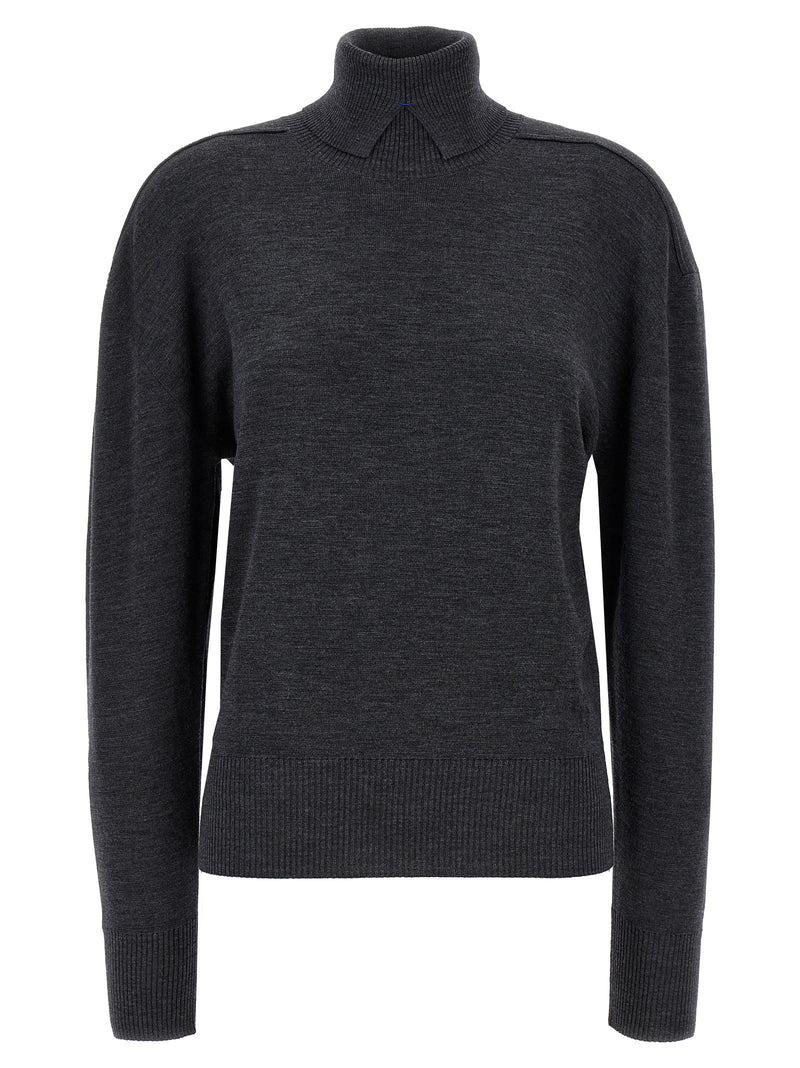 Burberry Gray Wool Cardigan