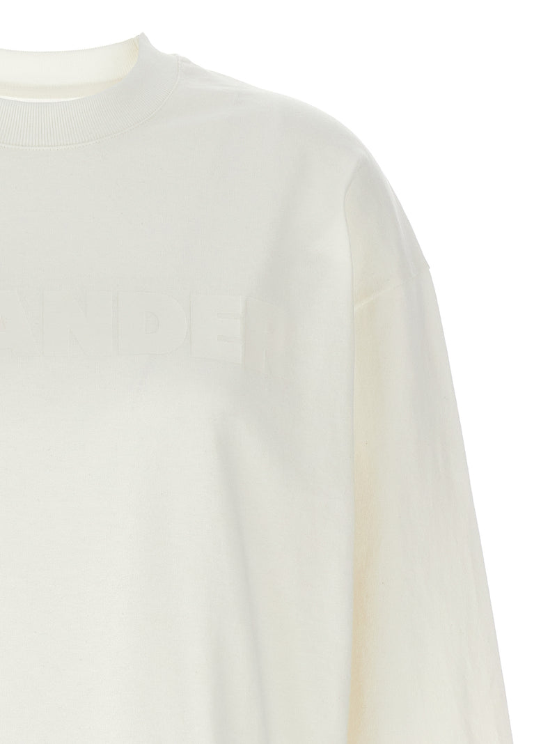 Jil Sander White Cotton Long Sleeve T-Shirt