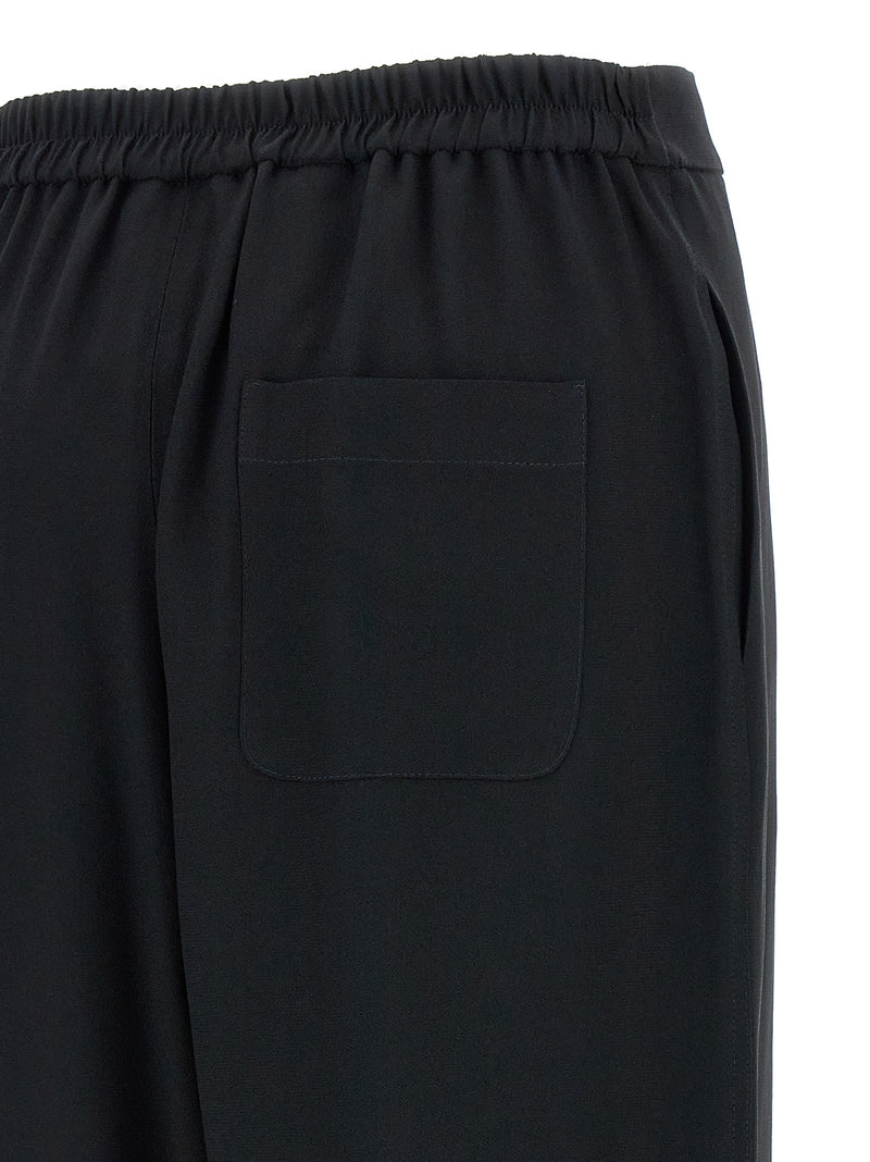 Moschino Black Acetate Casual Pants
