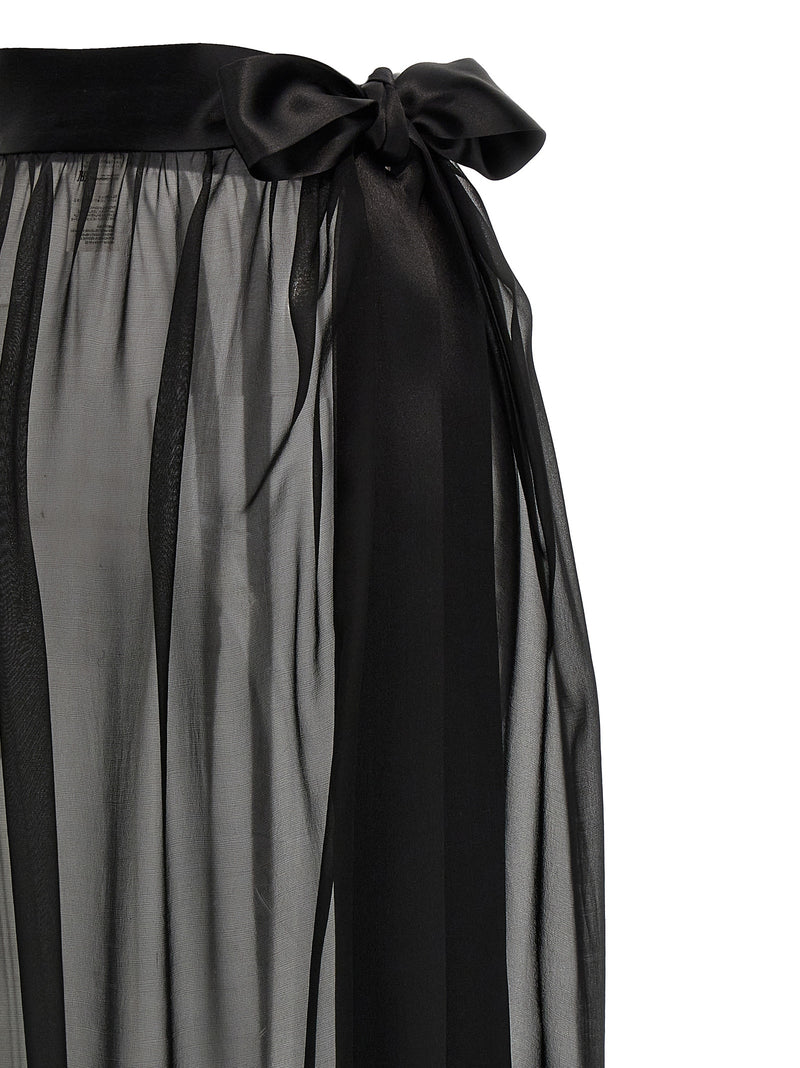 Dolce & Gabbana Black Silk Mini Skirt