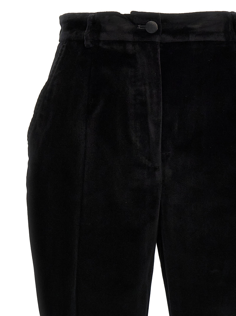 Dolce & Gabbana Black Cotton Dress Pants