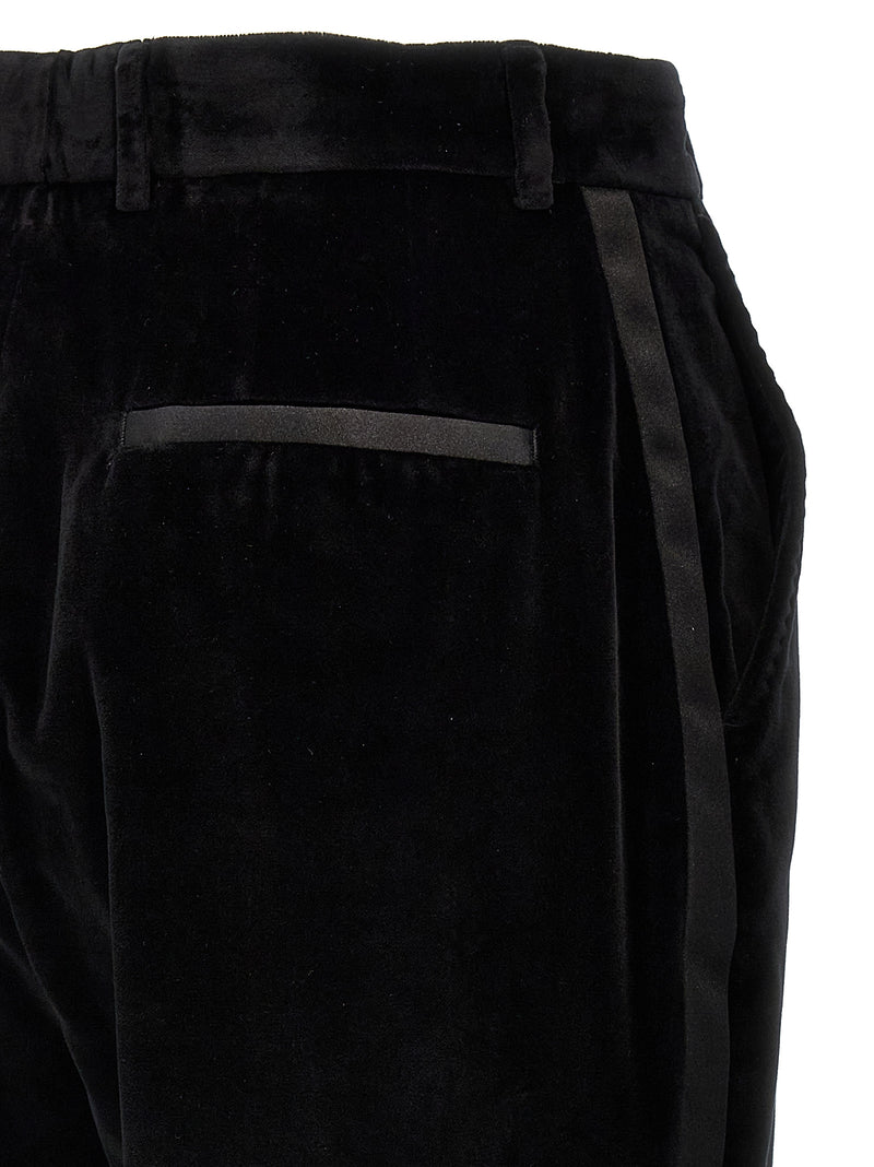 Dolce & Gabbana Black Cotton Dress Pants