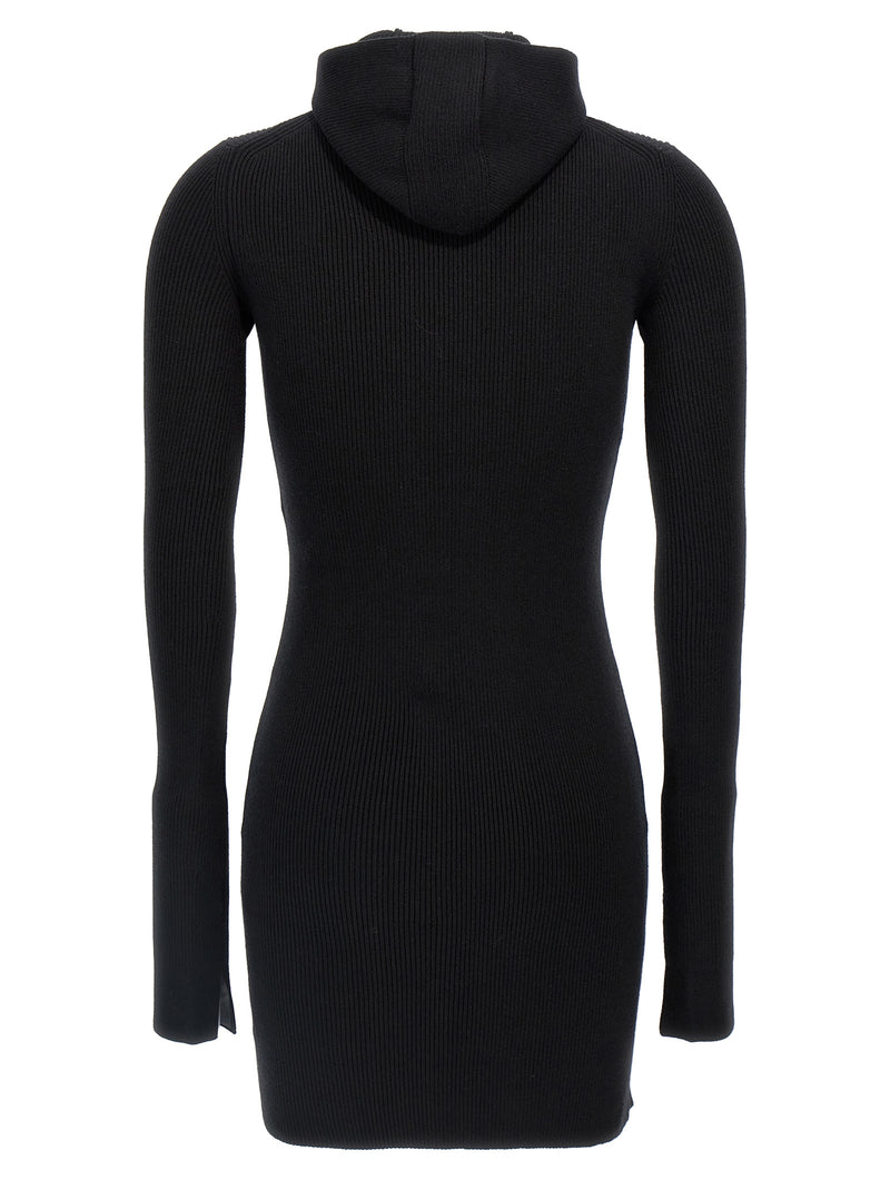 Fendi Black Wool Short Dress