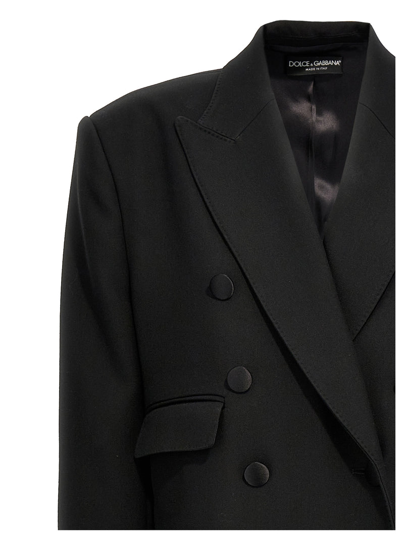 Dolce & Gabbana Black Virgin Wool Coat