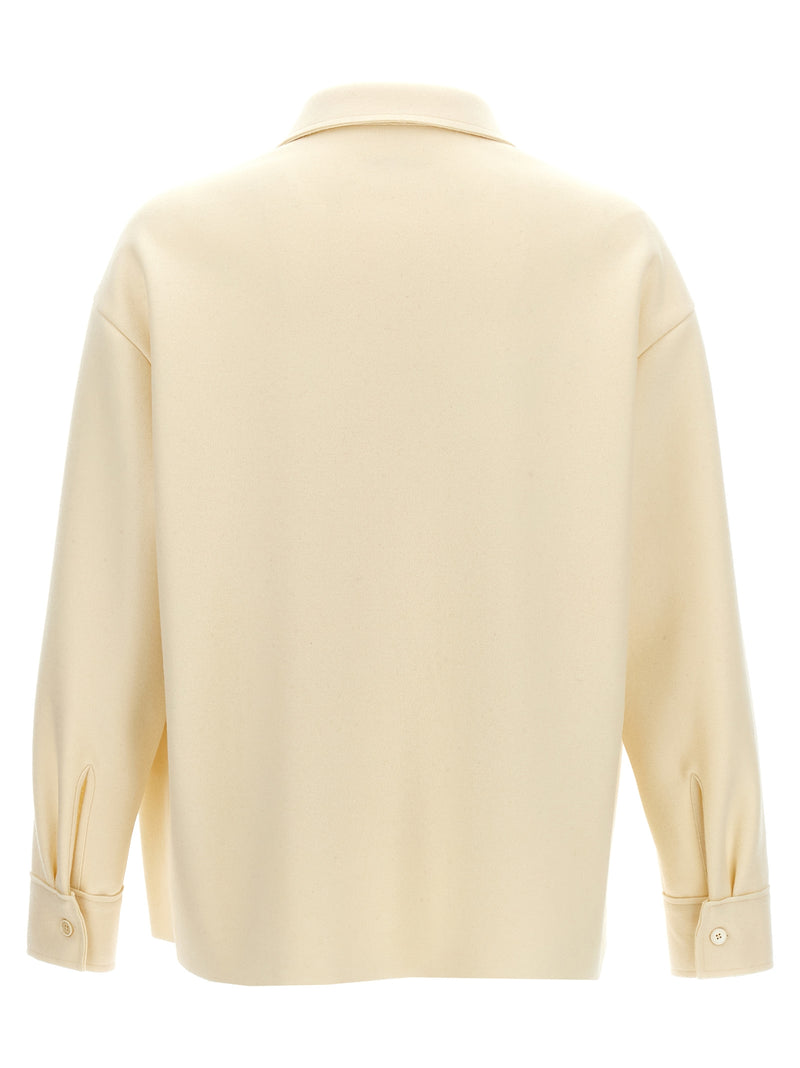 Jil Sander White Wool Blouse