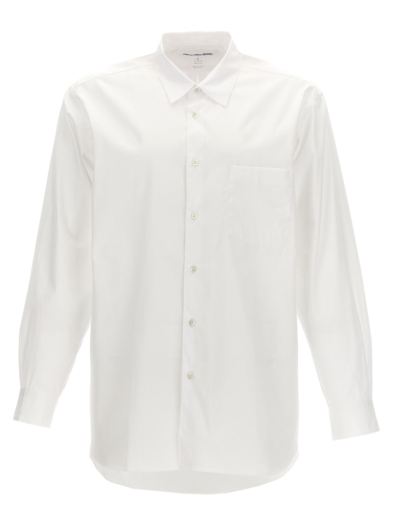 Comme Des Garçons White Cotton Blouse