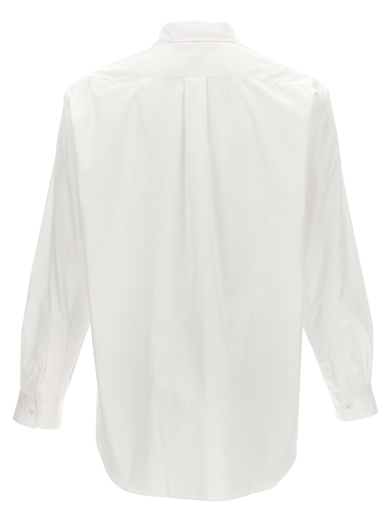 Comme Des Garçons White Cotton Blouse