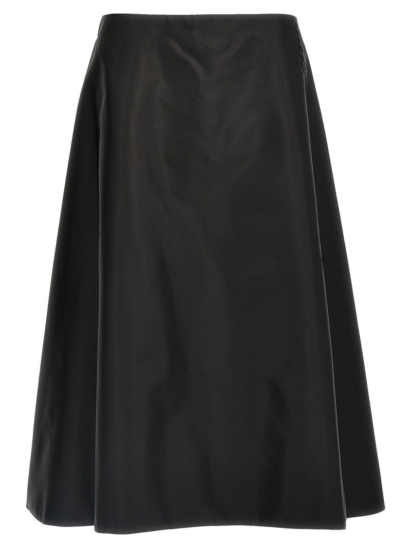 Marni Black Polyamide Midi Skirt