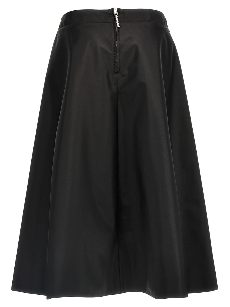 Marni Black Polyamide Midi Skirt