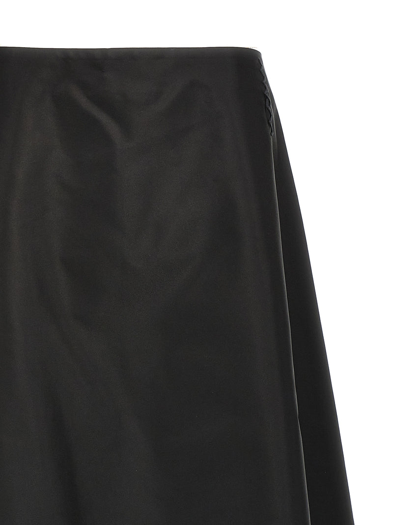 Marni Black Polyamide Midi Skirt