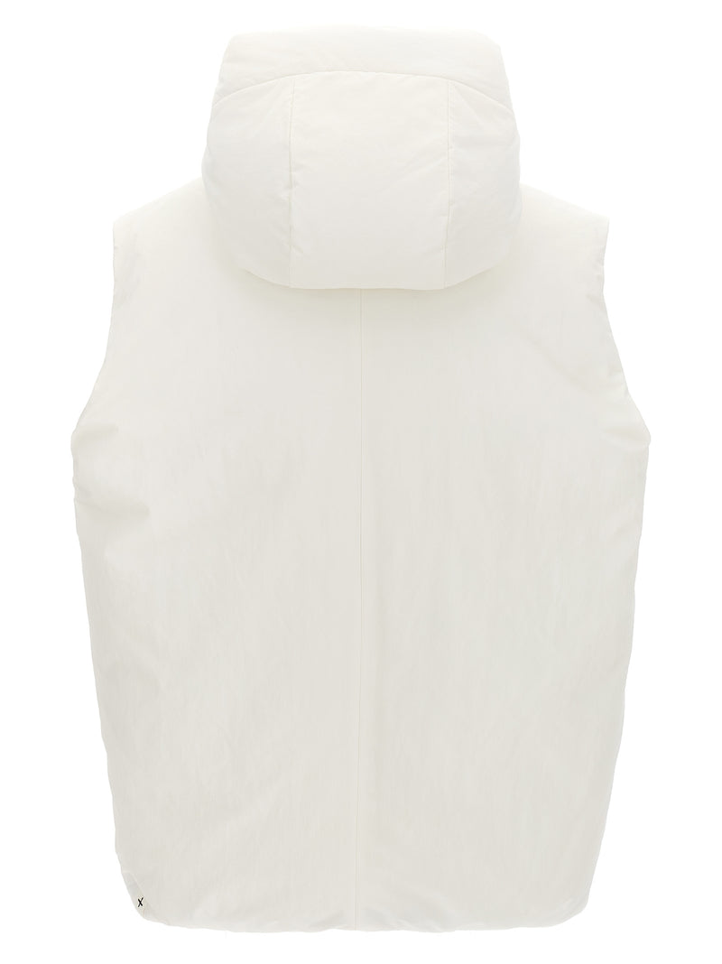Jil Sander White Polyester Sleeveless Jacket