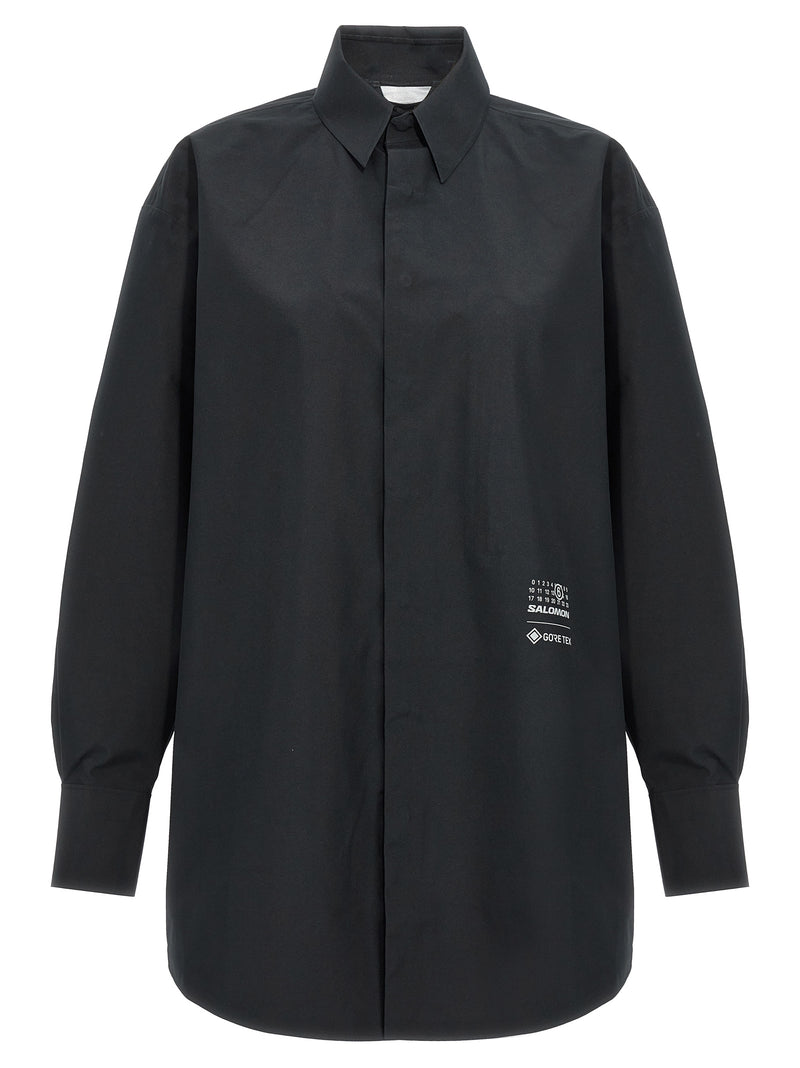 MM6 Maison Margiela Black Polyester Blouse
