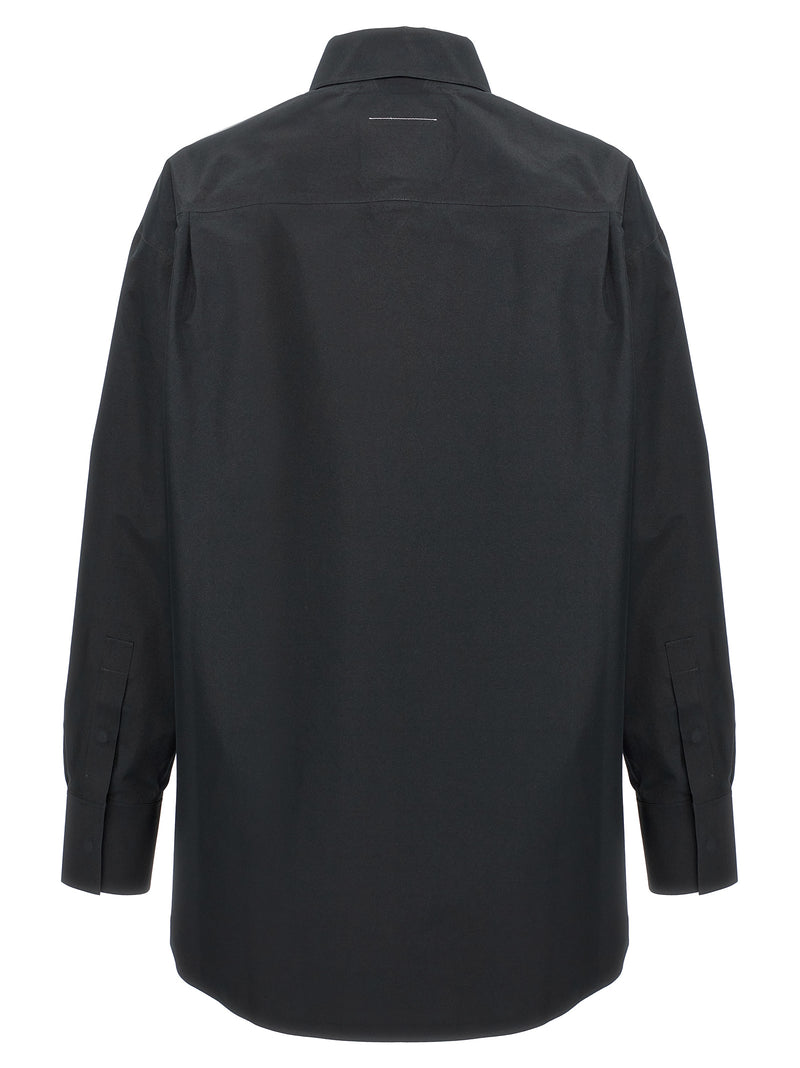 MM6 Maison Margiela Black Polyester Blouse