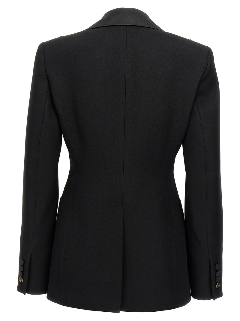 Max Mara Black Virgin Wool Blazer