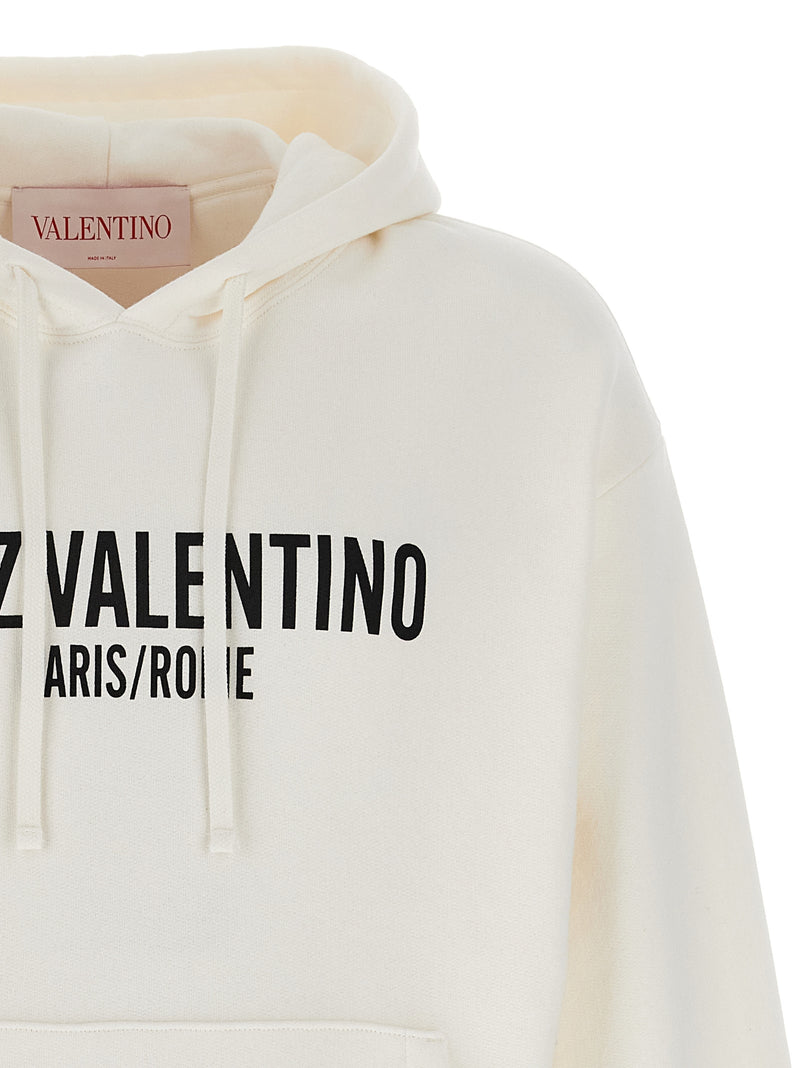Felpa in cotone bianco Valentino Garavani