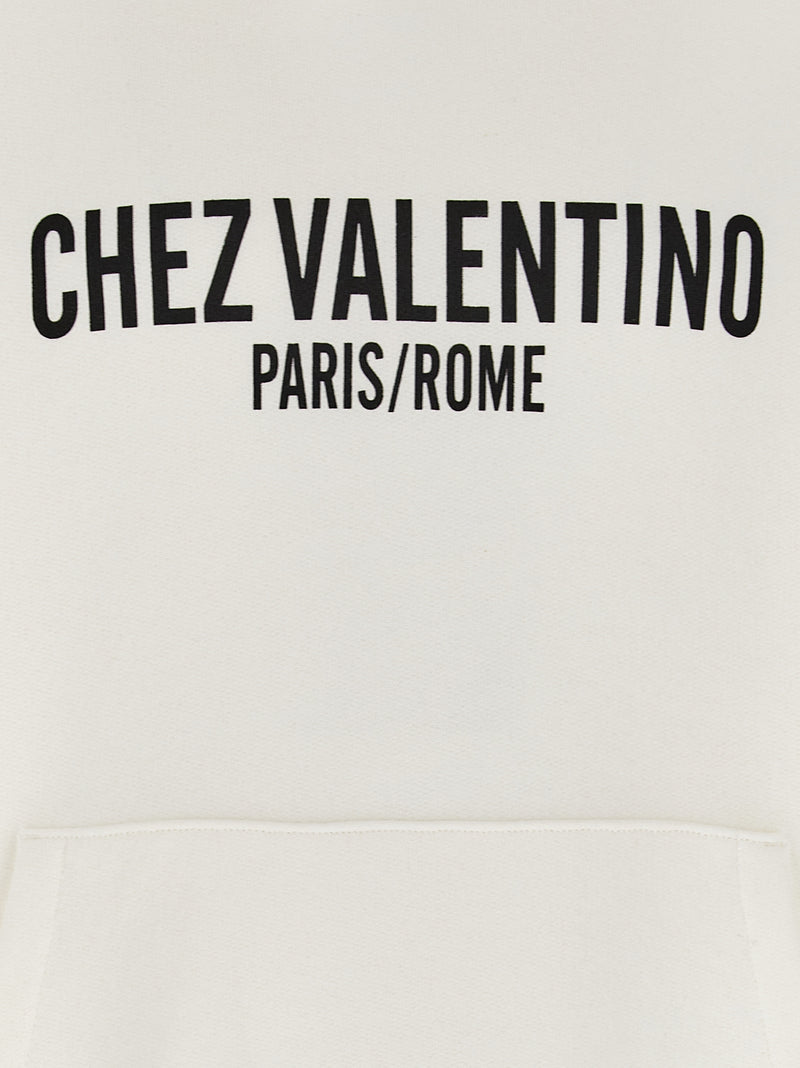Felpa in cotone bianco Valentino Garavani