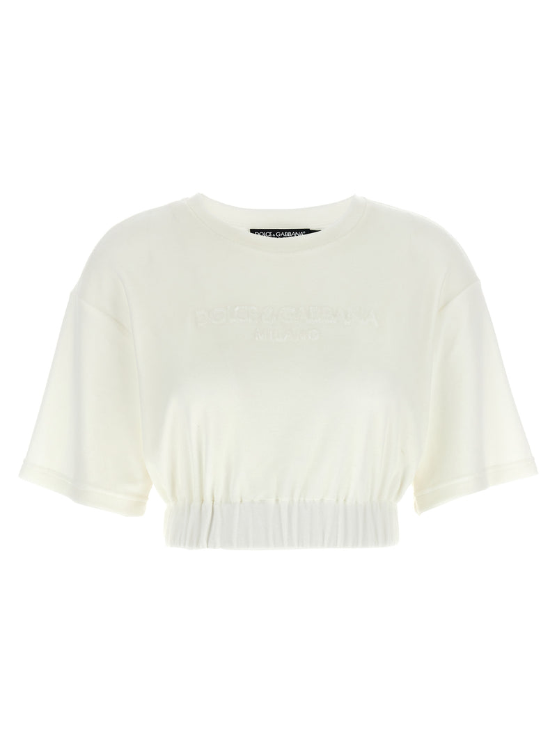 Dolce & Gabbana White Cotton T-Shirt