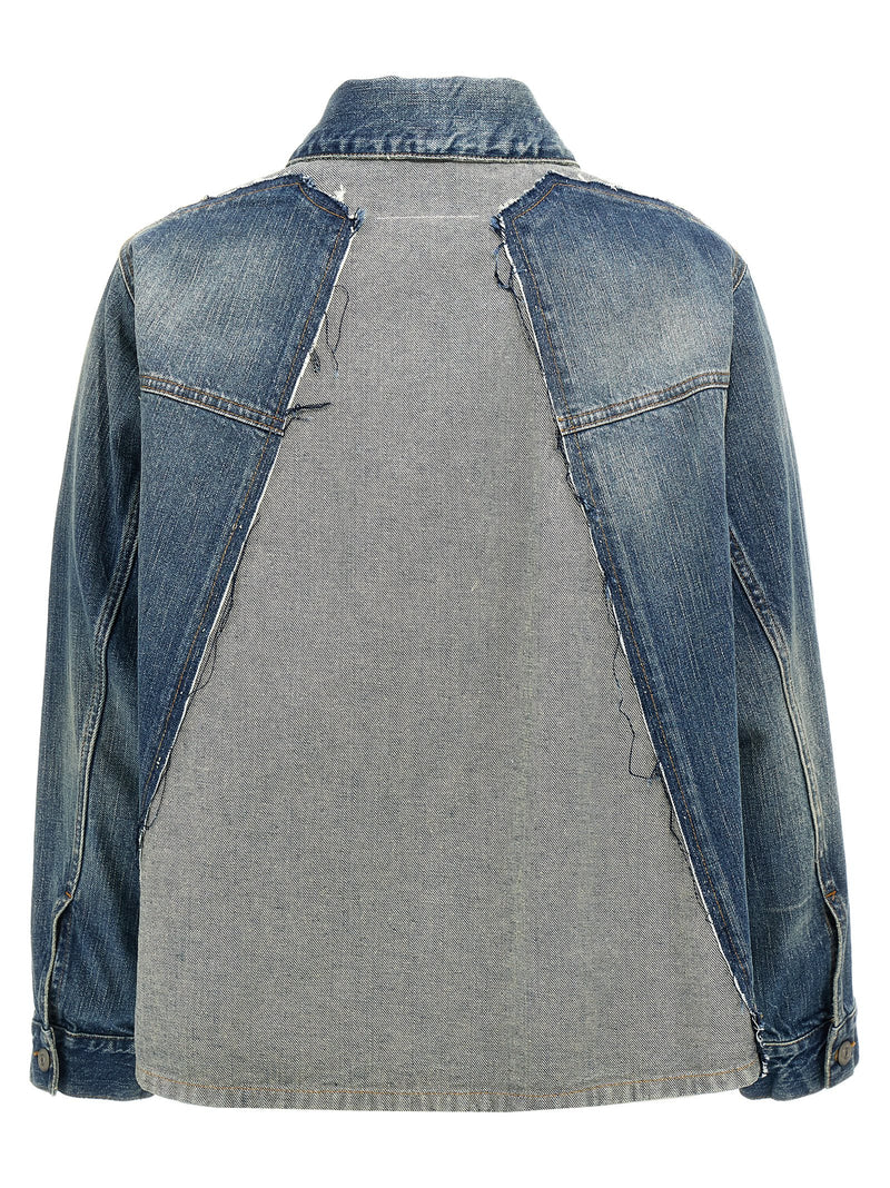 MM6 Maison Margiela Blue Cotton Denim Jacket