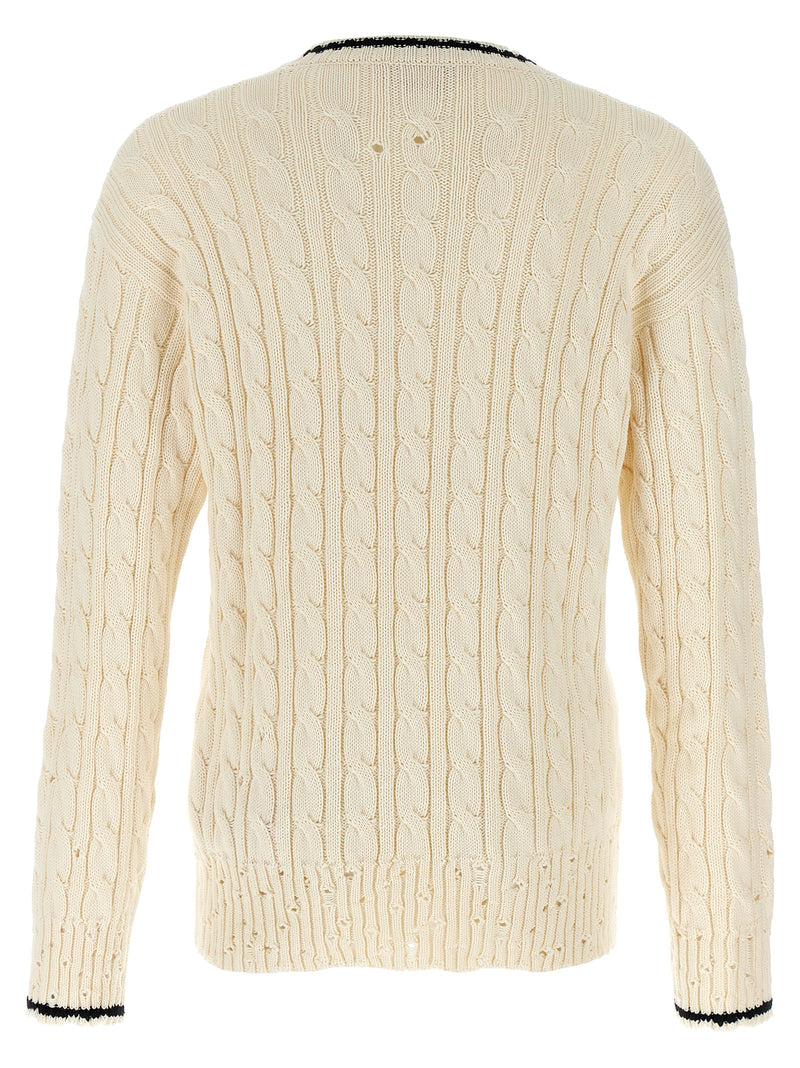Marni White Cotton Cardigan