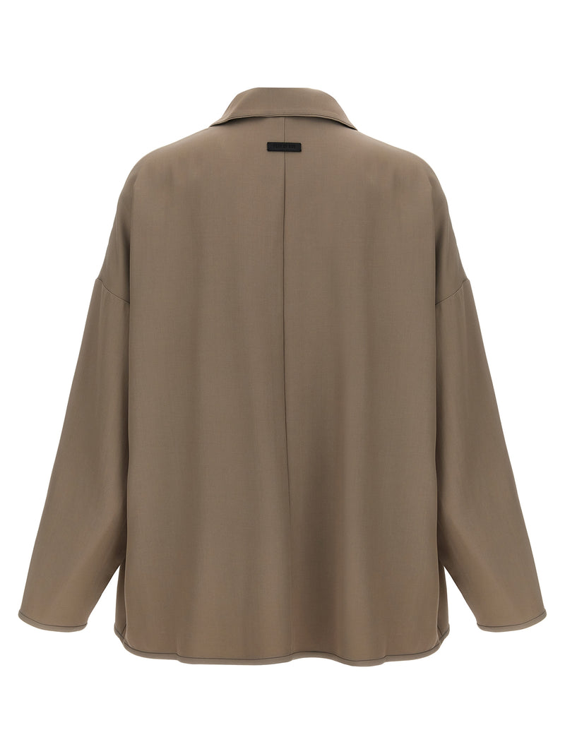 Fear Of God Beige Virgin Wool Full-Length Jacket