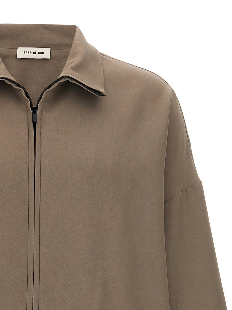 Fear Of God Beige Virgin Wool Full-Length Jacket