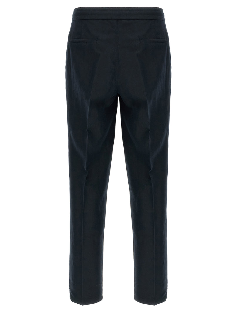 Brunello Cucinelli Blue Linen Casual Pants