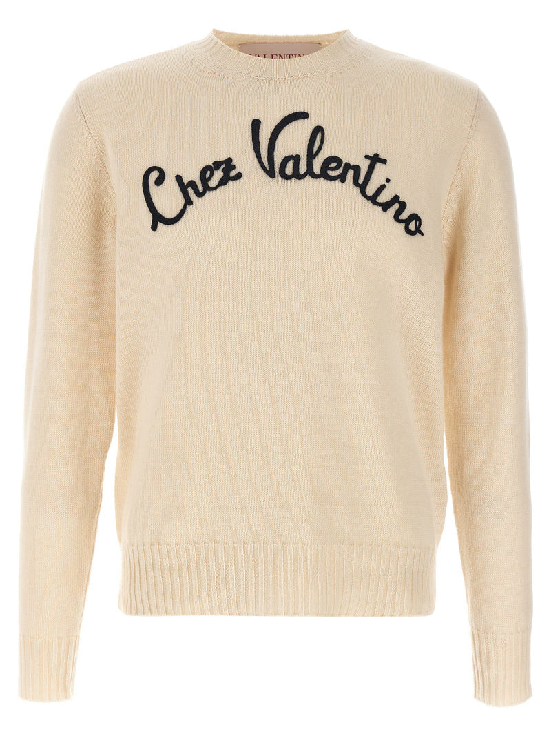 Valentino Garavani Beige Virgin Wool Cardigan