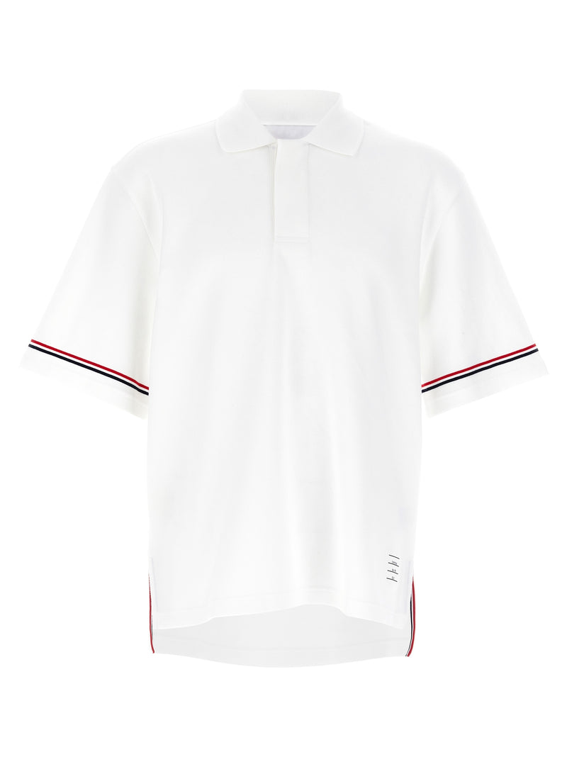 Polo blanc en coton Thom Browne