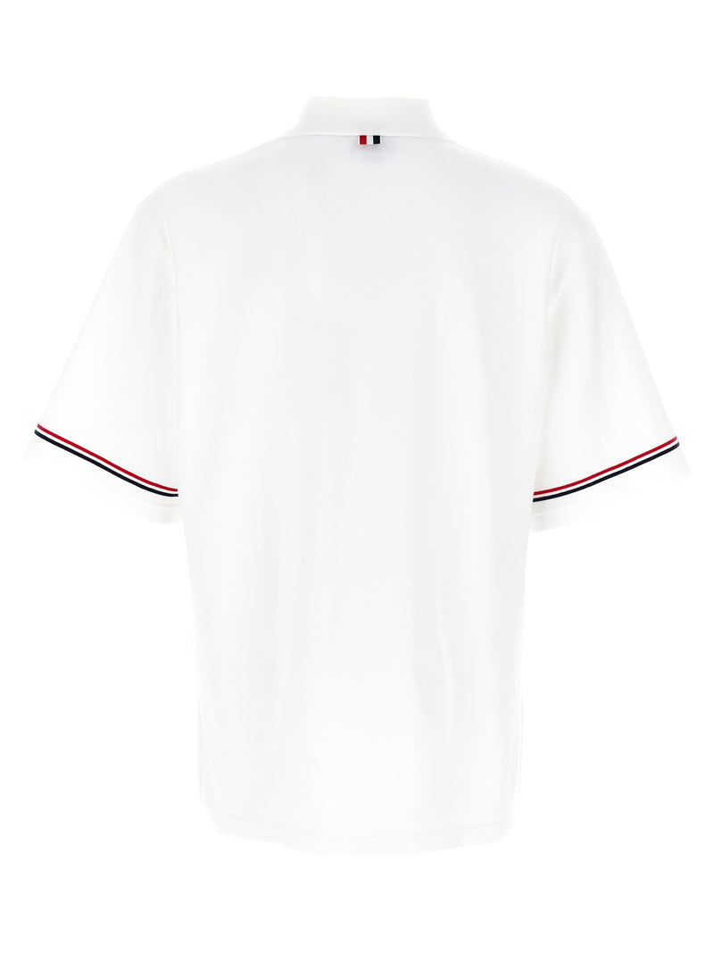 Polo blanc en coton Thom Browne