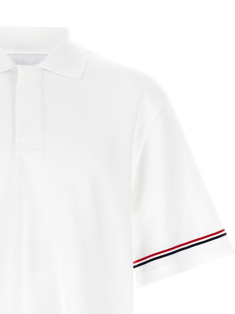 Polo blanc en coton Thom Browne