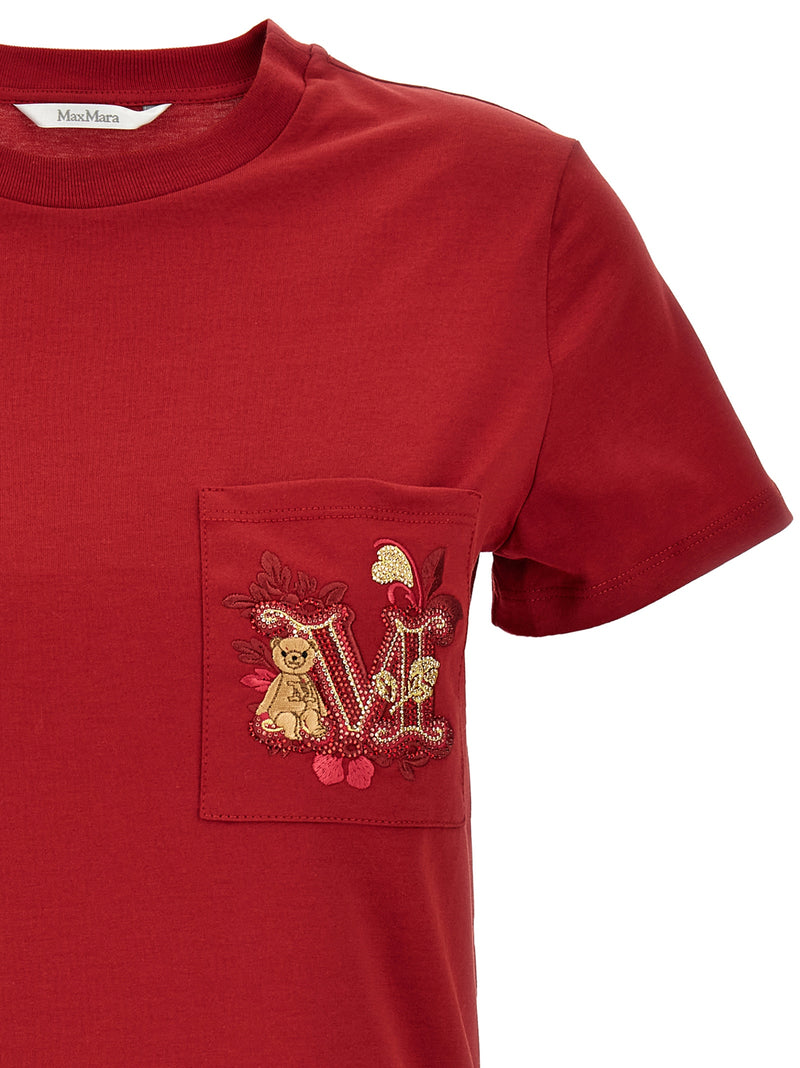 Max Mara Red Cotton T-Shirt