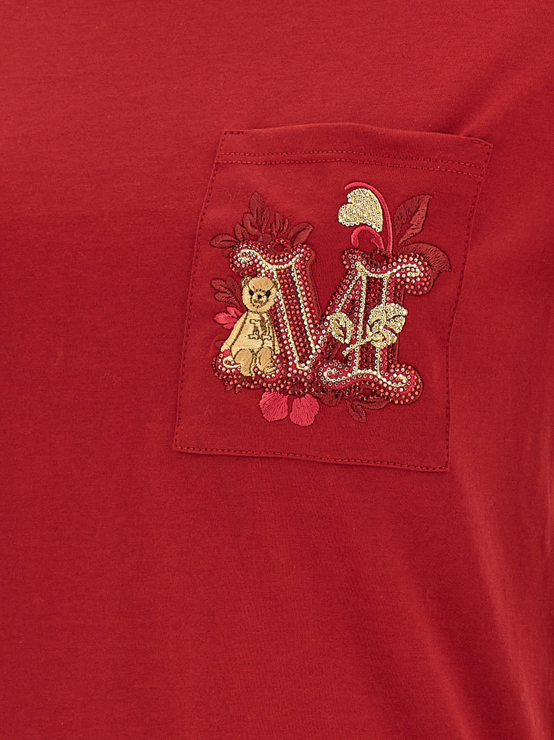 Max Mara Red Cotton T-Shirt
