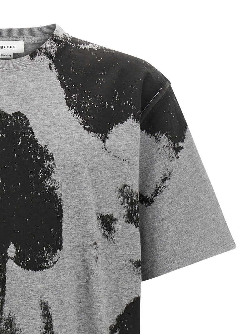 Alexander McQueen Gray Cotton T-Shirt