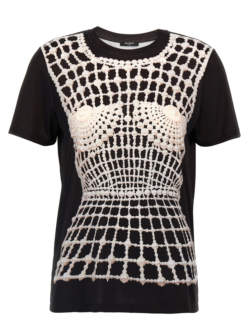 Balmain Black Organic Cotton T-Shirt