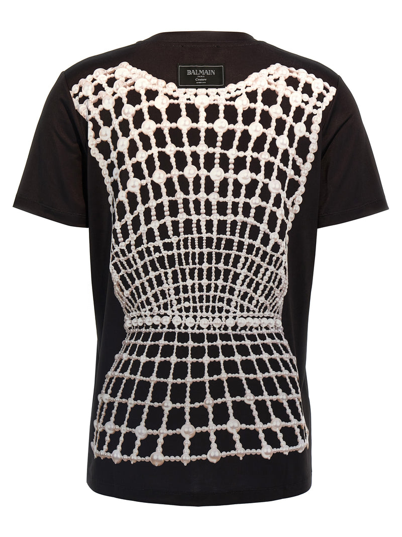 Balmain Black Organic Cotton T-Shirt