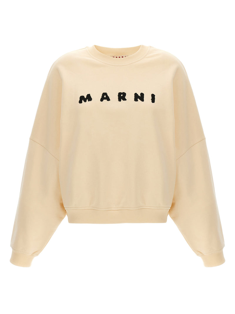 Marni White Cotton Sweatshirt