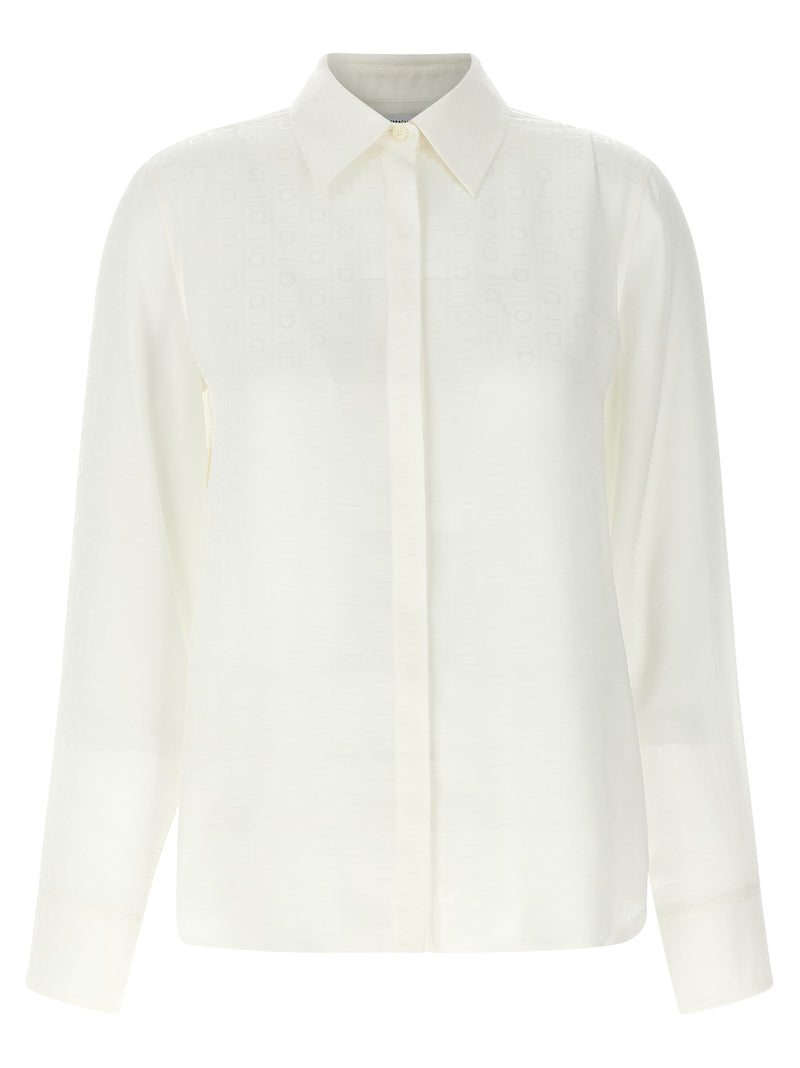 Ferragamo White Silk Blouse