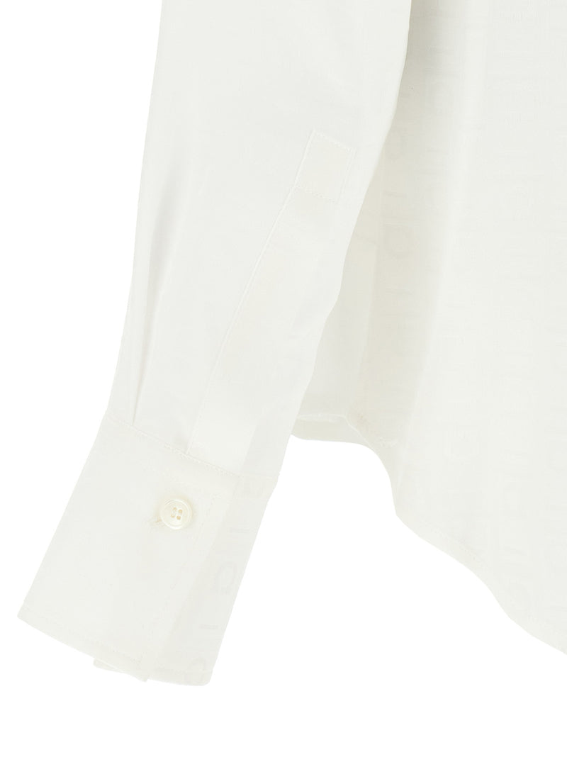 Ferragamo White Silk Blouse
