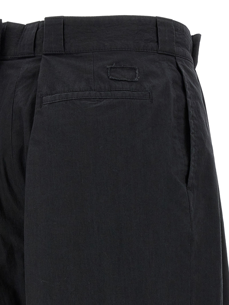 Maison Margiela Black Cotton Casual Pants