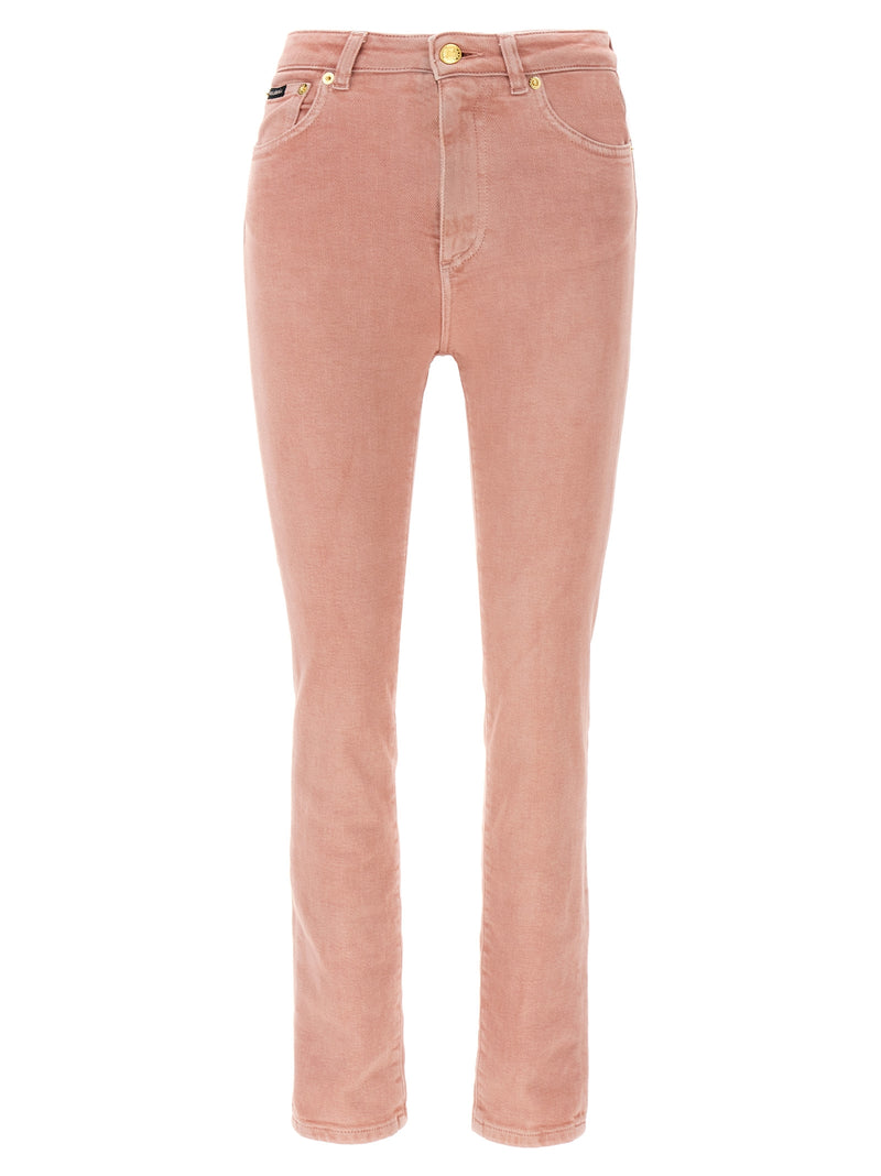 Dolce & Gabbana Multicolor Cotton High-Waisted Jean