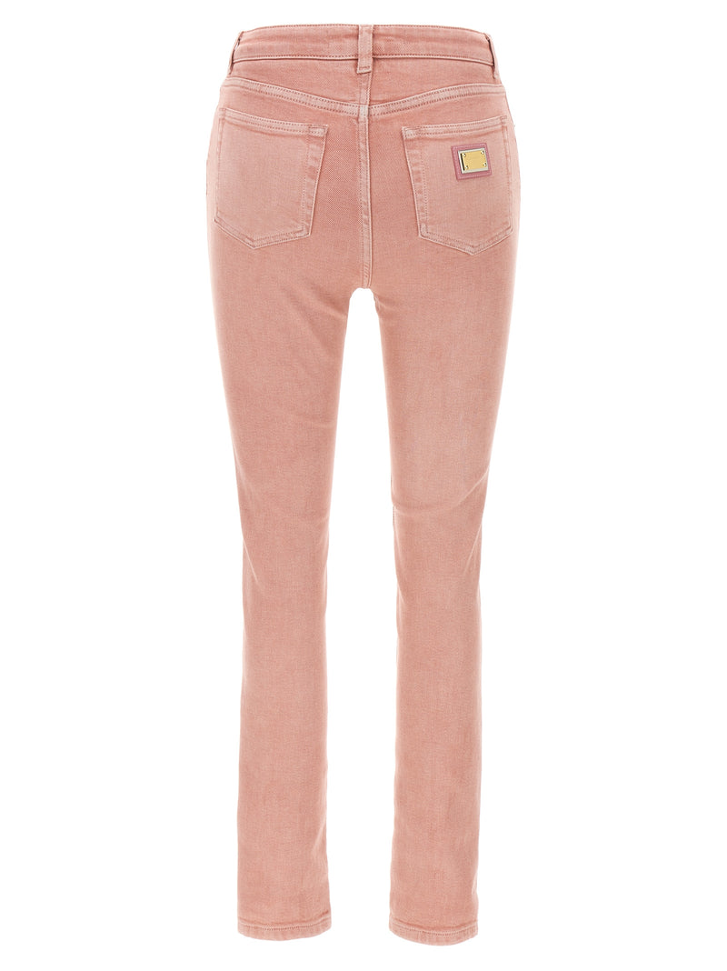 Dolce & Gabbana Multicolor Cotton High-Waisted Jean