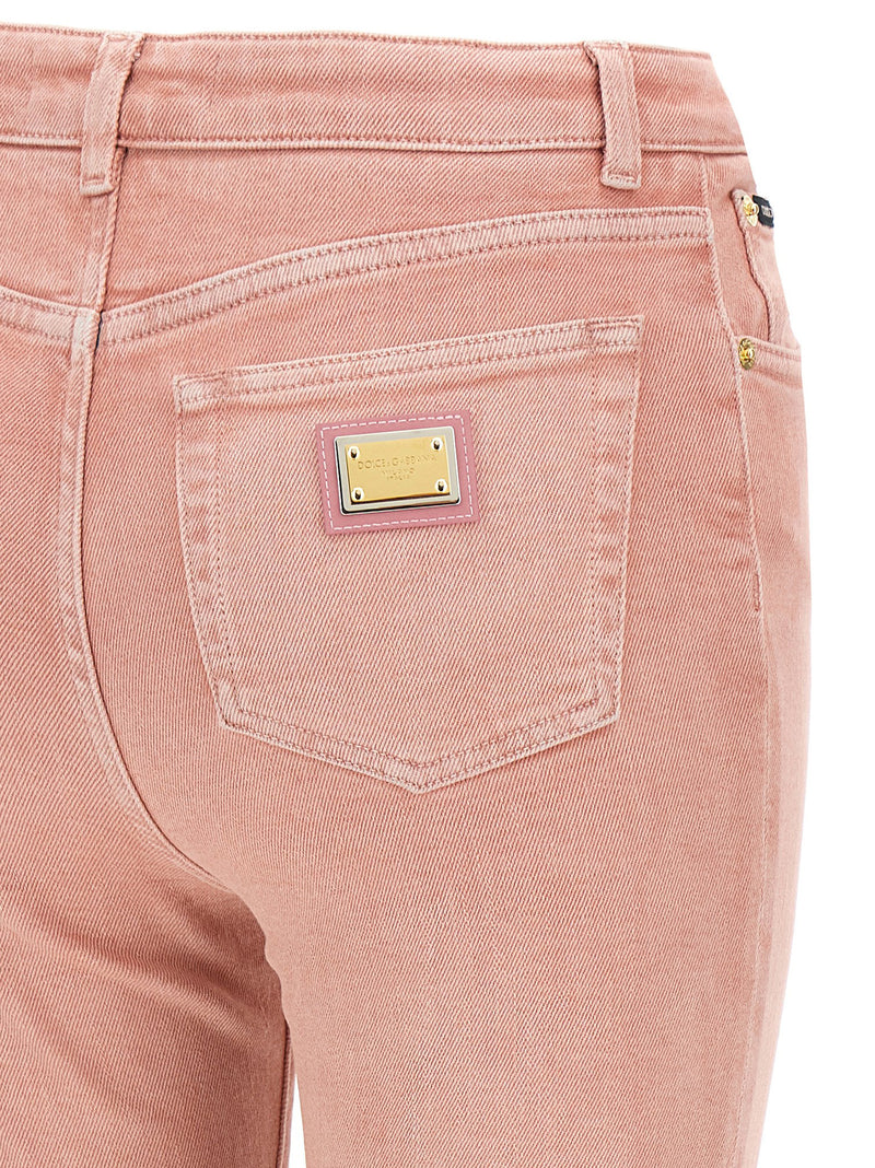 Dolce & Gabbana Multicolor Cotton High-Waisted Jean