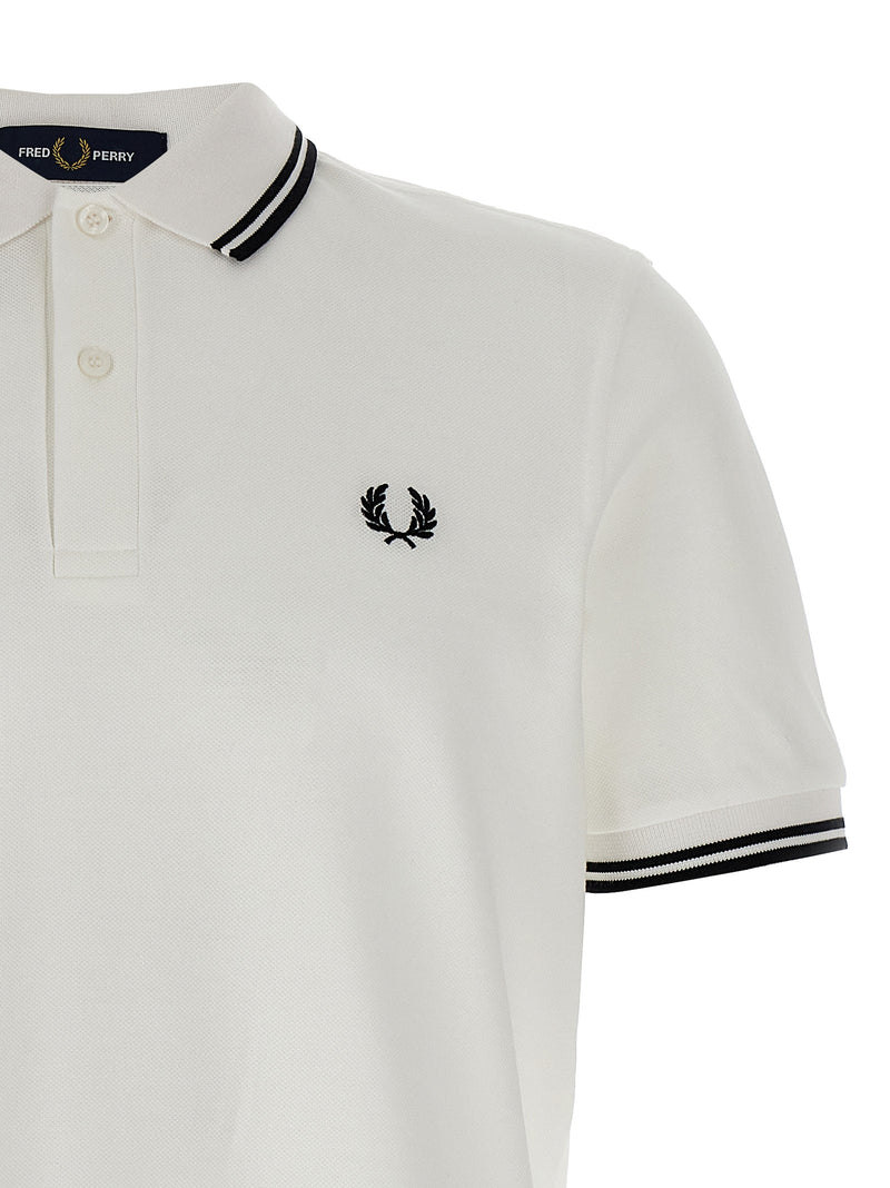 Comme Des Garçons White Cotton Polo Shirt