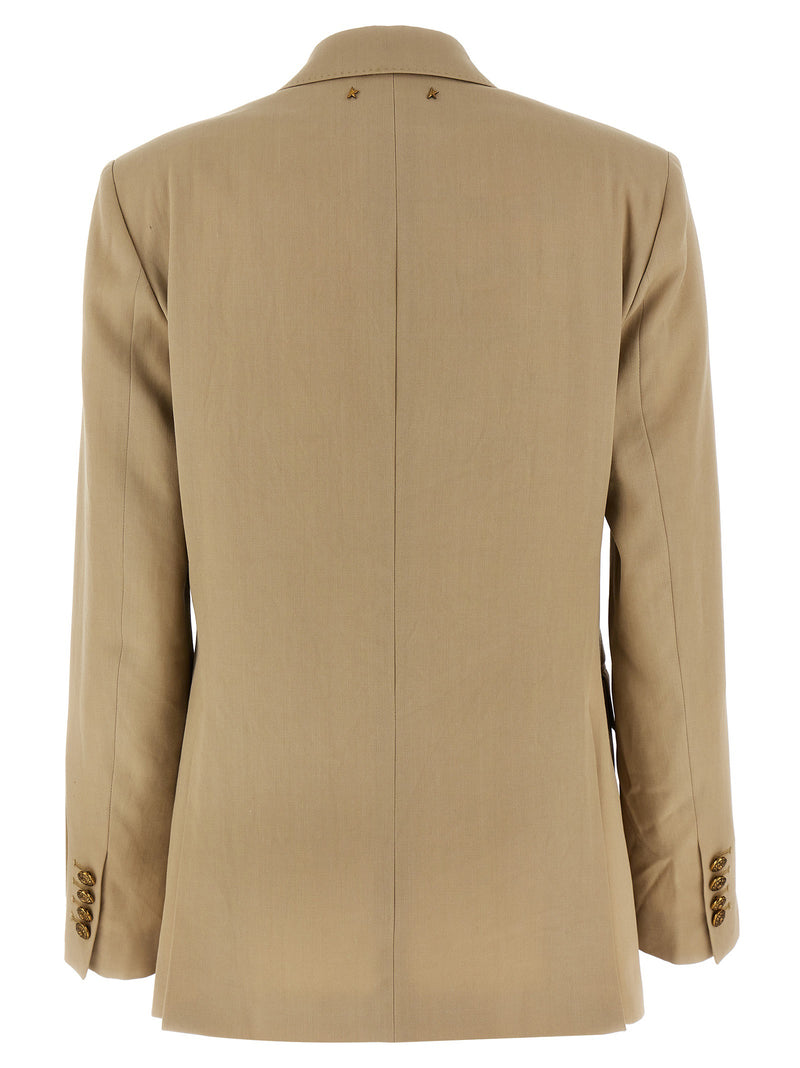 Golden Goose Beige Virgin Wool Blazer