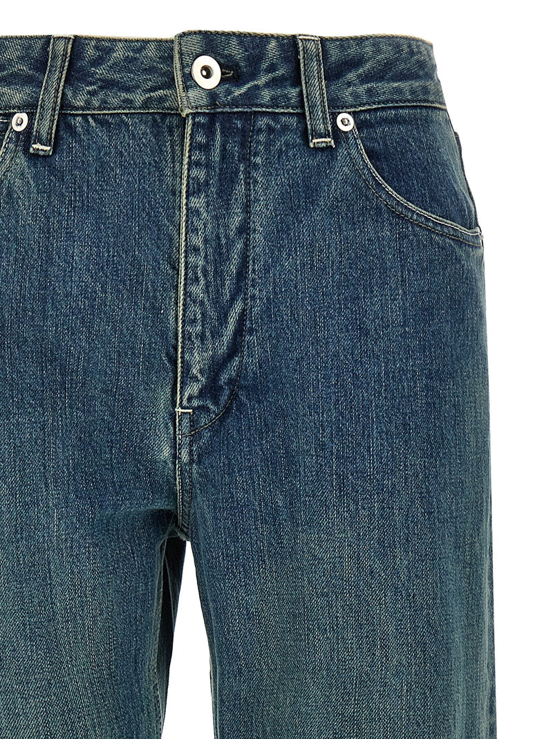 Jil Sander Blue Cotton Slim Fit Jeans