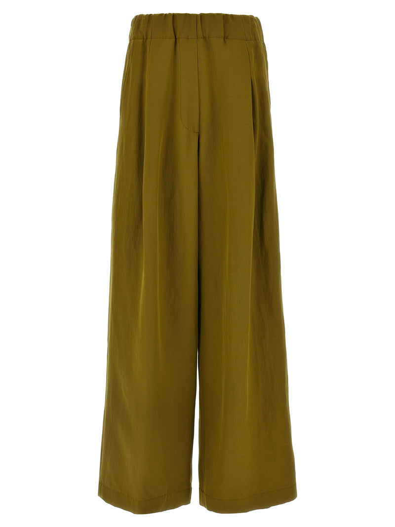 Pantalon décontracté bicolore en laine Dries Van Noten